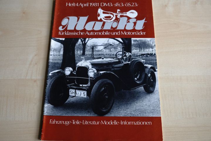Deckblatt Oldtimer Markt (04/1981)